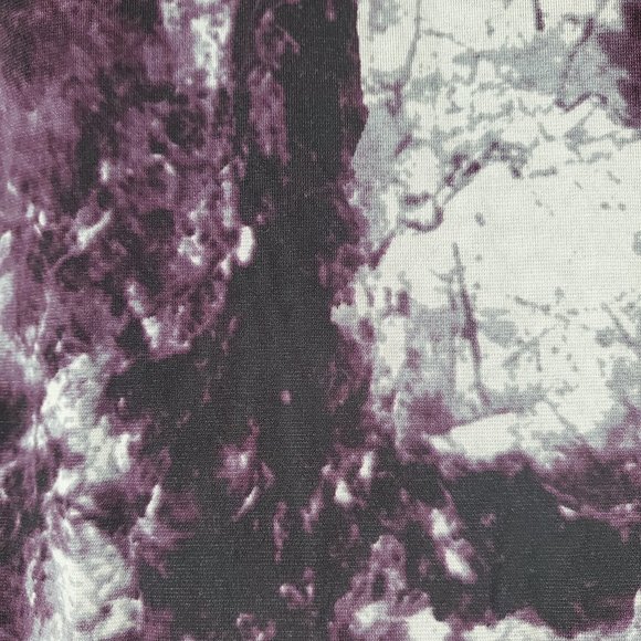 Simply Vera Multi-colored Long Sleeved Draped Top Purple and Black Size M - Picture 11 of 12